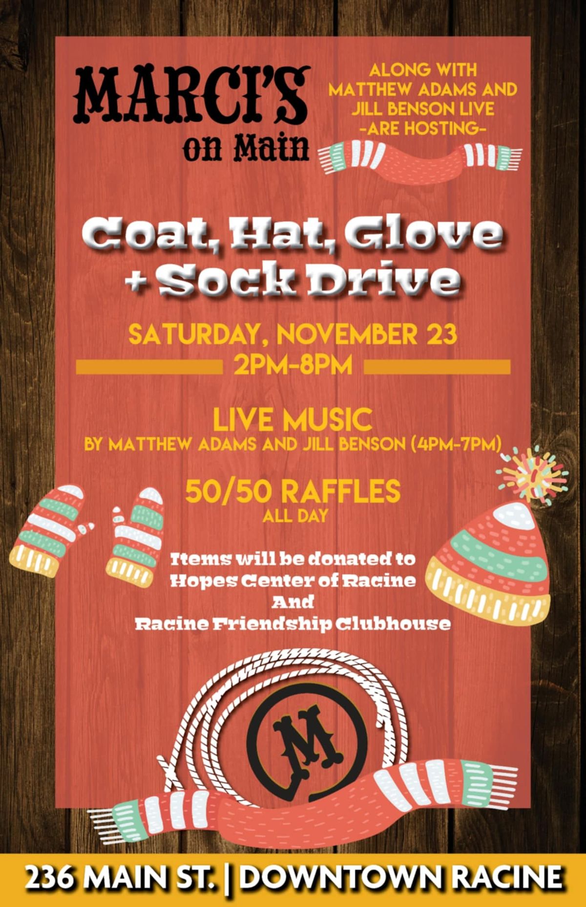 Coat, Hat, Glove, and Sock Drive 