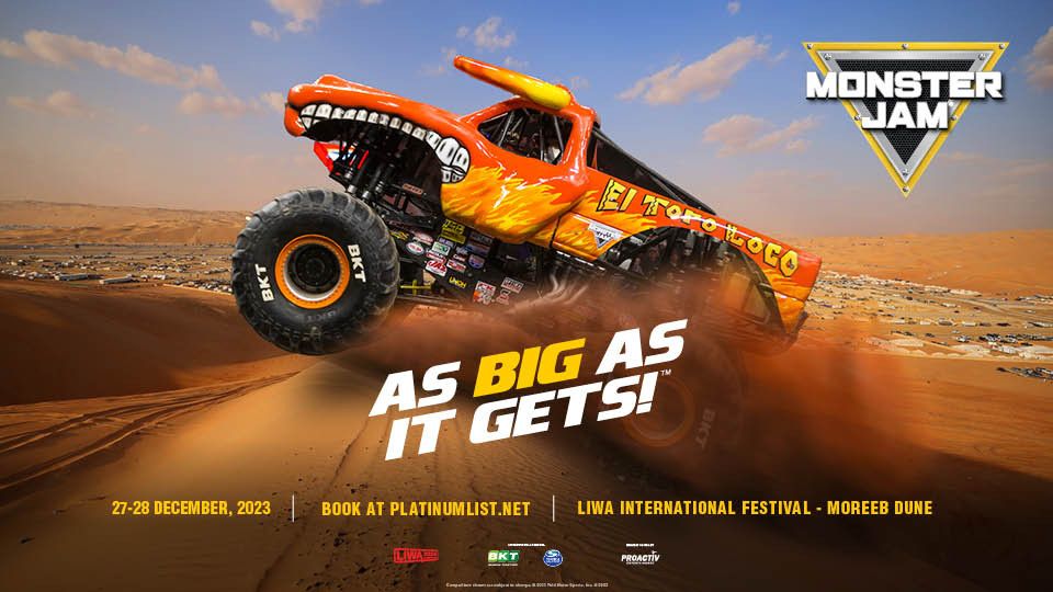 Monster Jam 2023 | Liwa, Abu Dhabi