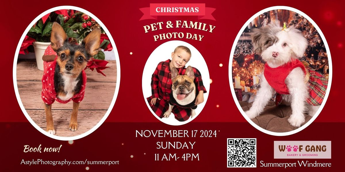 Christmas Pet Photo Day Woof Gang Bakery Summerport-Winderemere