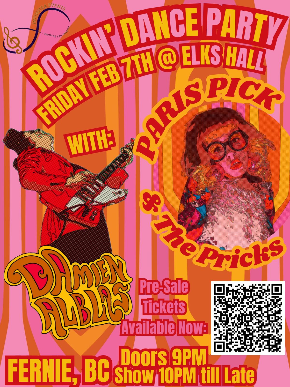 Paris Pick & The Pricks + Damien Alblas | ROCKIN DANCE PARTY, FERNIE ELKS HALL