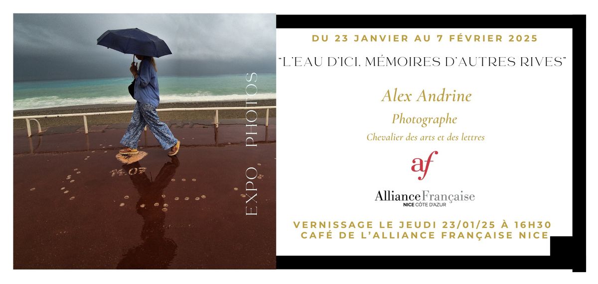 Vernissage exposition photographique " L'eau d'ici, m\u00e9moires d'autres rives"