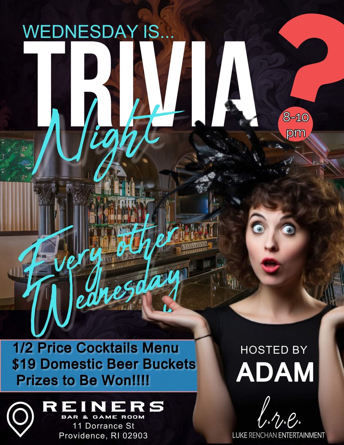 Wednesday Night Trivia at Reiners Bar & Game Room