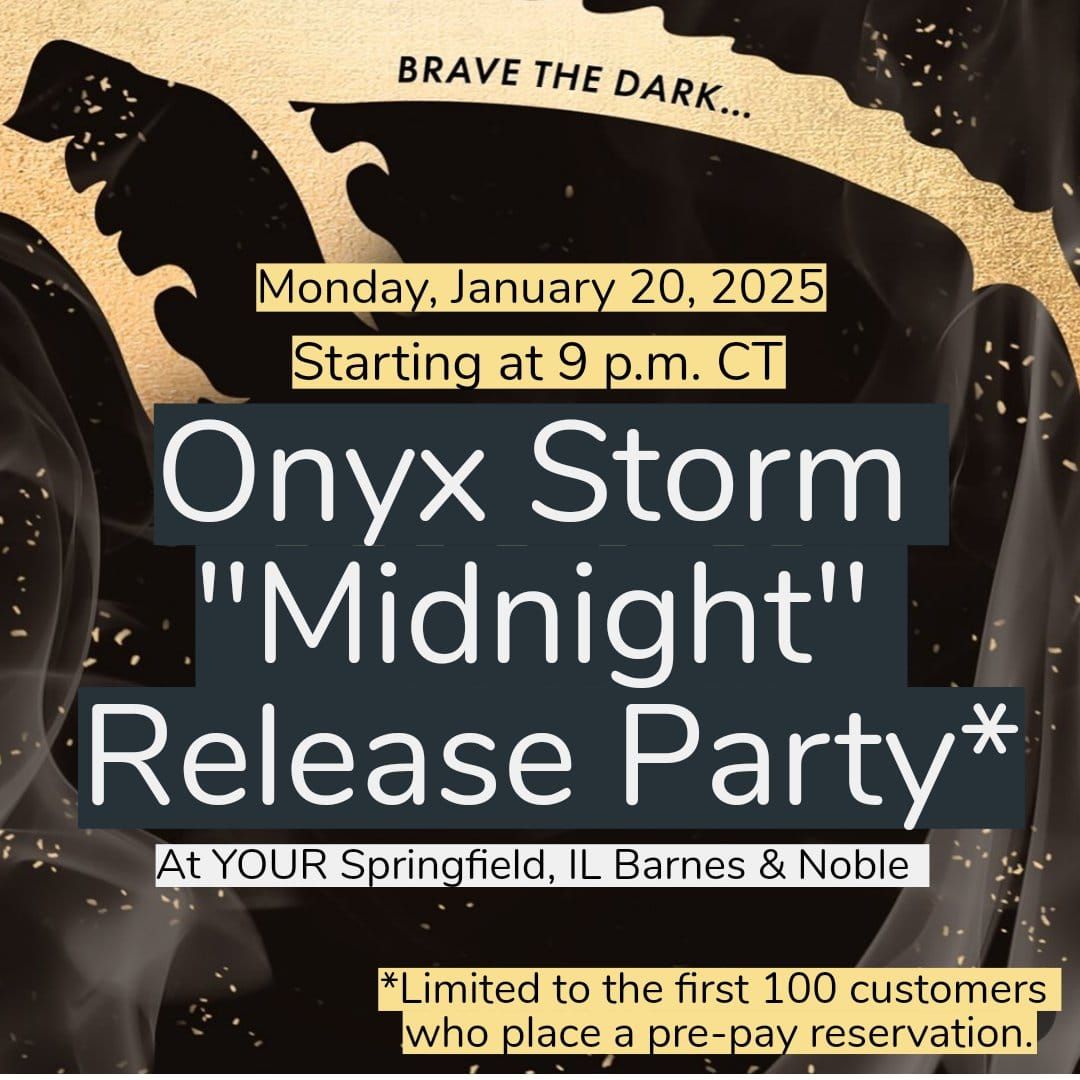 Onyx Storm Midnight Release Party 