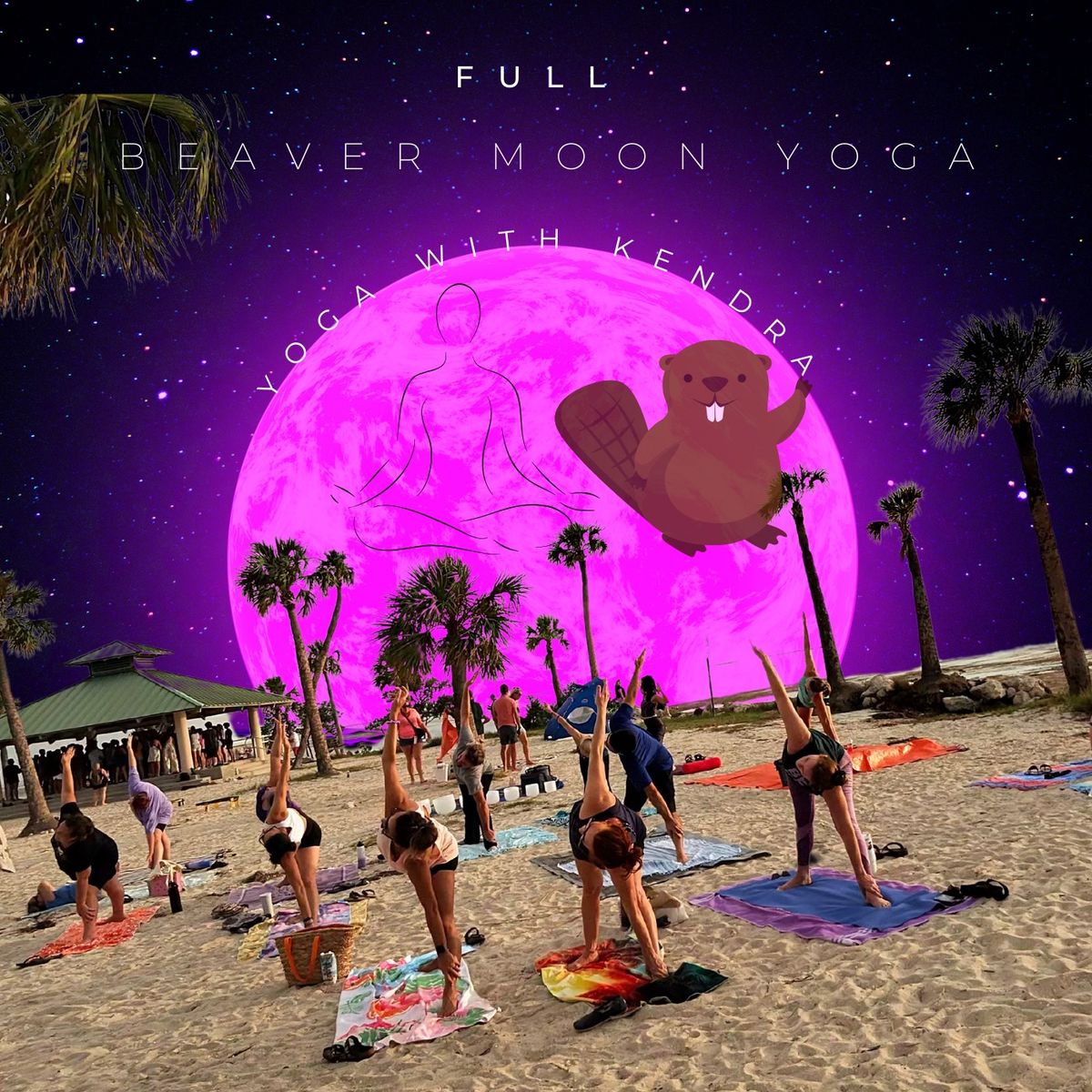 Full Moon Honeymoon Island Beach Yoga 