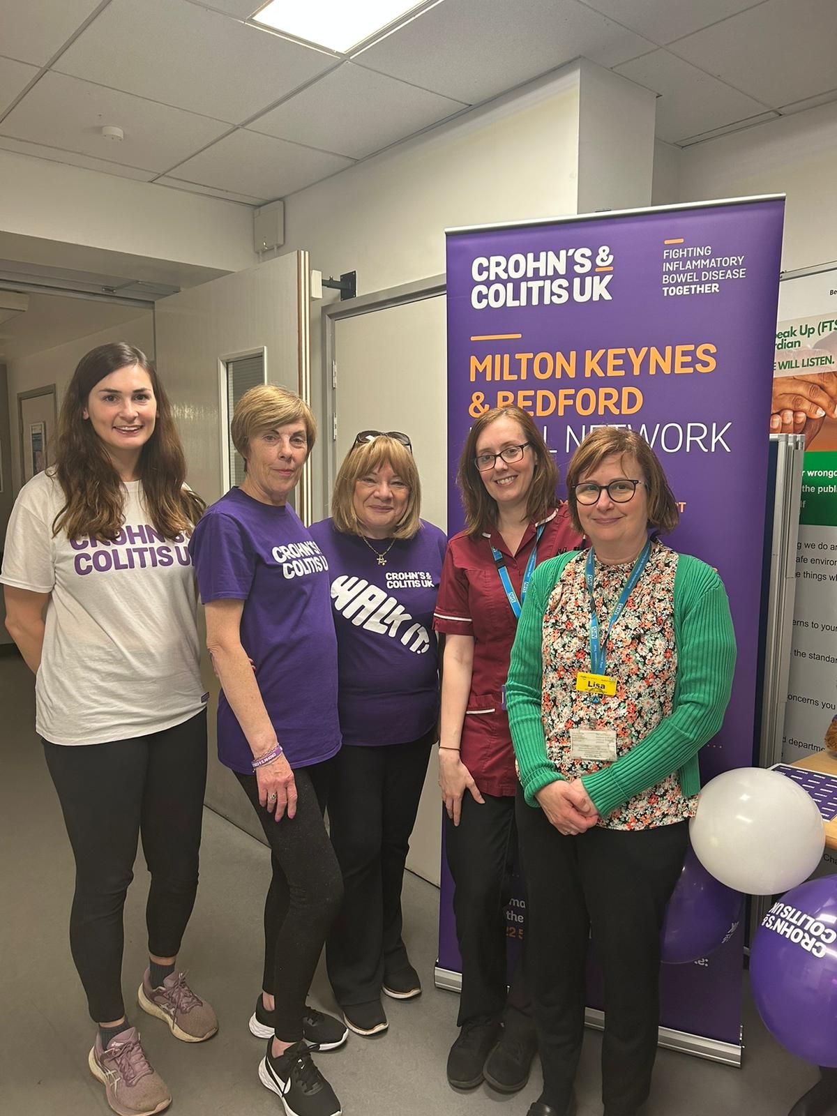 Crohn's & Colitis Awareness Week Awareness Stand - Bedford Hospital