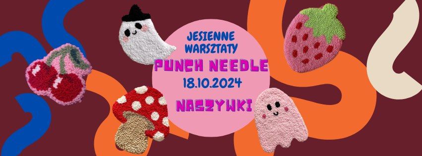 Uderz w PUNCH NEEDLE! Naszywka i podstawka pod kubek