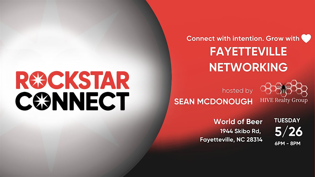 Free Fayetteville Rockstar Connect Networking Event (May, NC)
