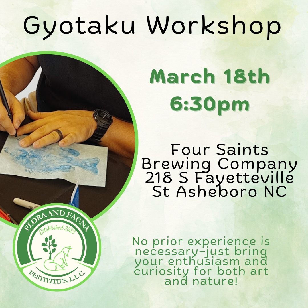 Gyotaku ~ The Japanese Art of Fish Printing ~ Freshwater Edition @ Four Saints Brewing