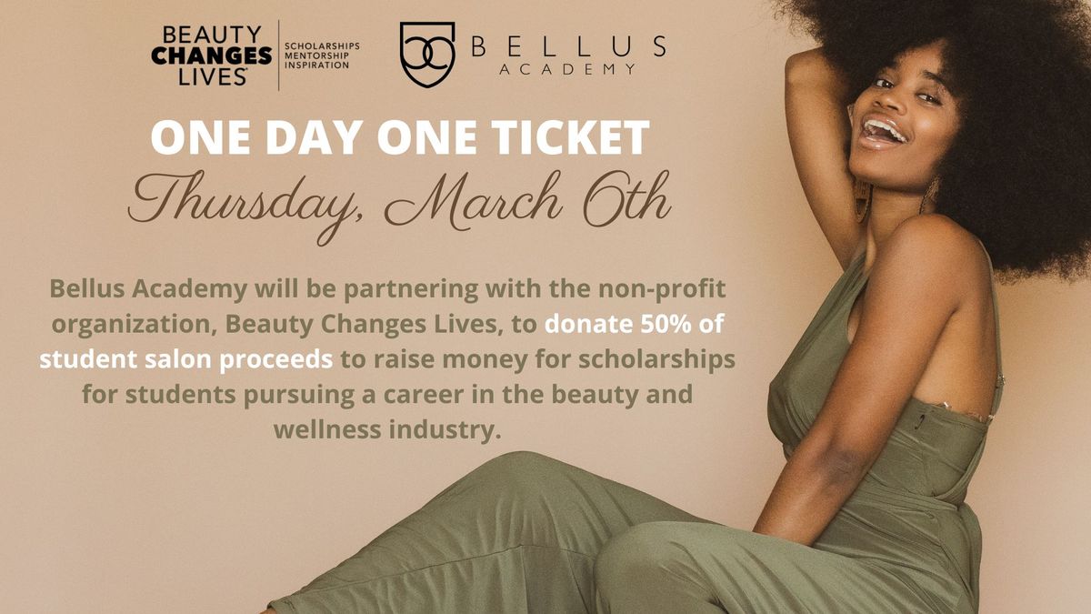 One Day One Ticket Beauty Changes Lives Fundraiser