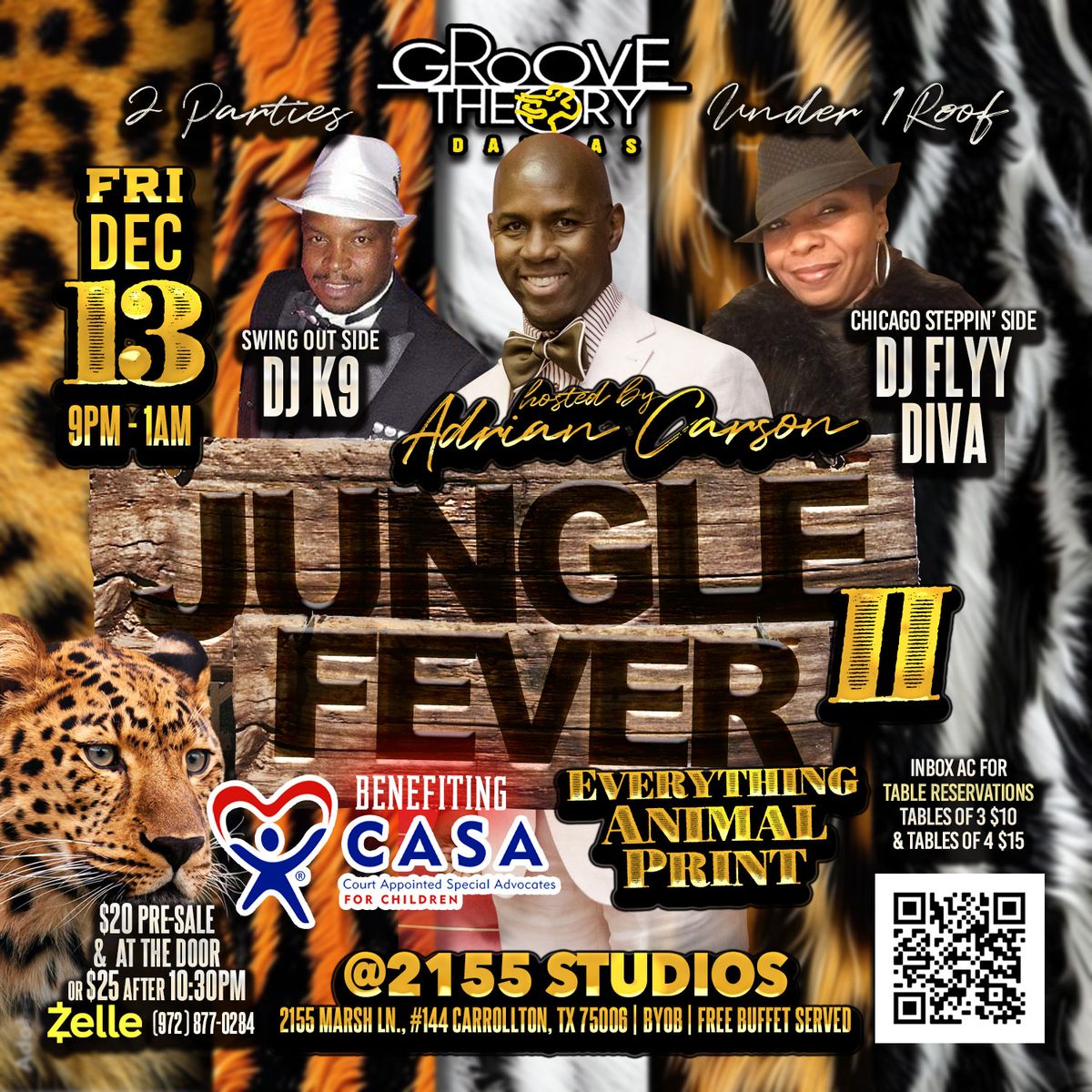 2 Parties Under 1 Roof presents: Jungle Fever 2\/ CASA Christmas Donations