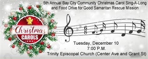 COMMUNITY SING-A-LONG AND FOOD DRIVE FOR GOOD SAMARITAN RESCUE MISSION