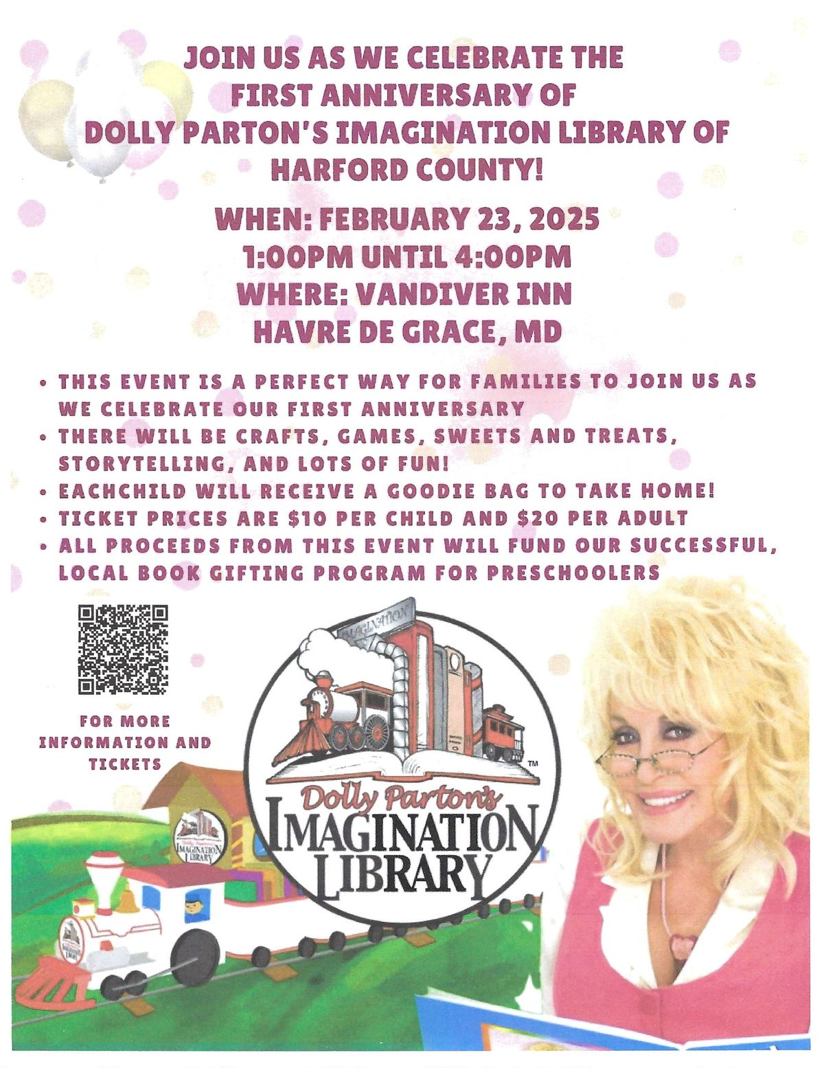 First Anniversary of The Imagination Library of Harford County