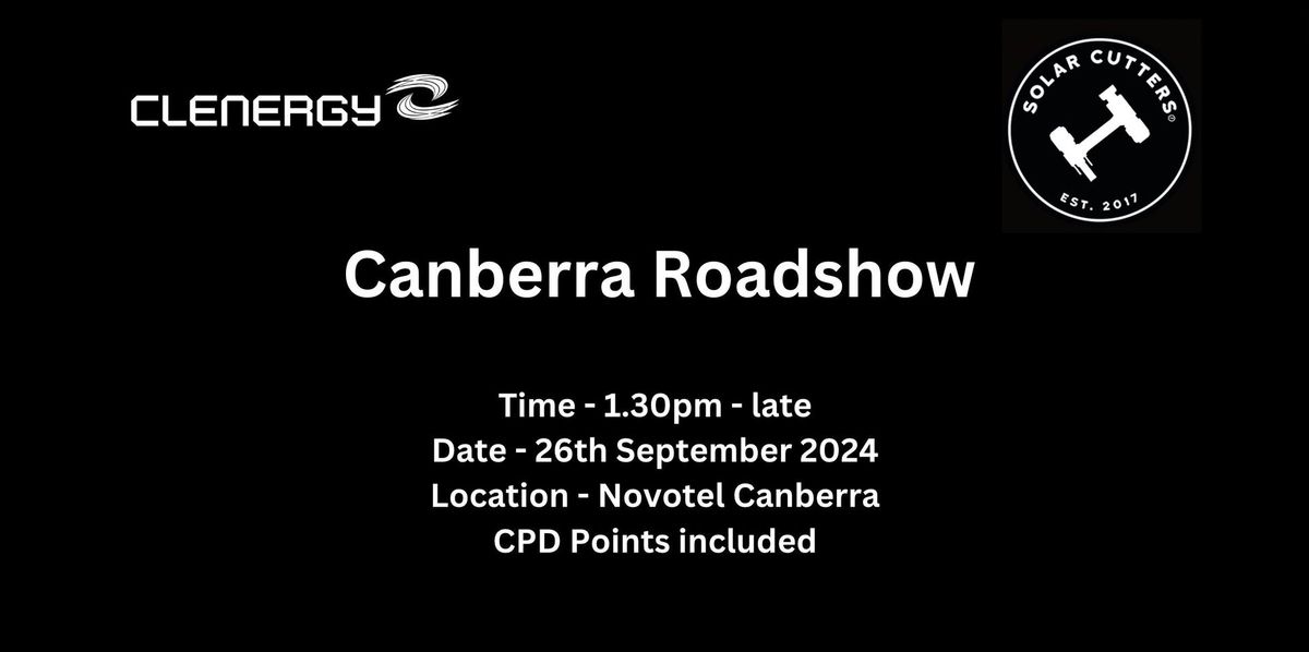 Solar Cutters Canberra Roadshow