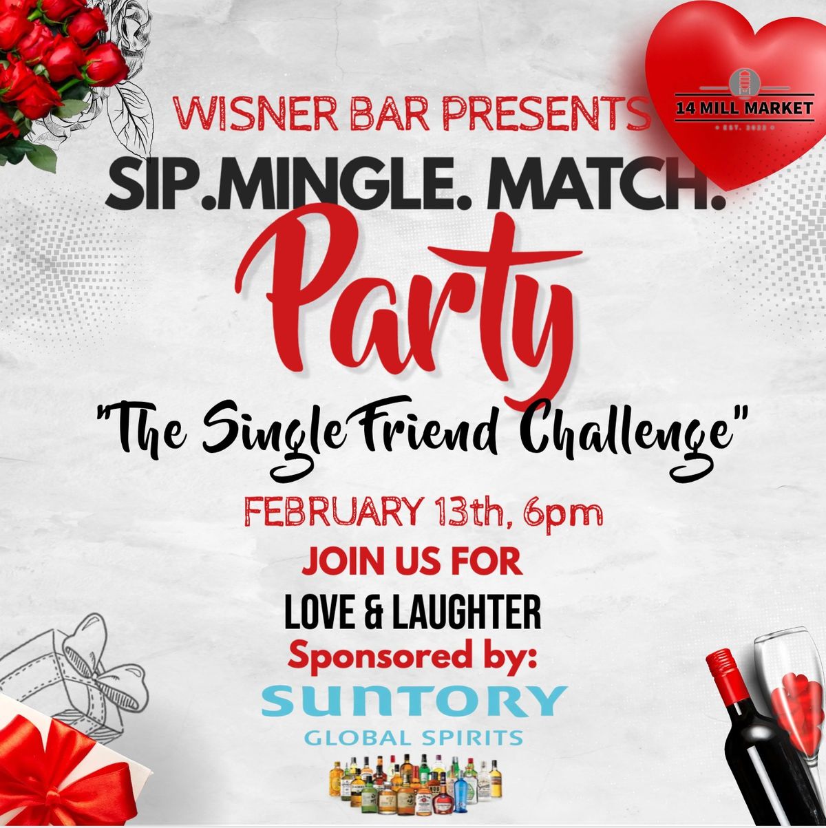 Sip, Mingle and Match - A Single's Event