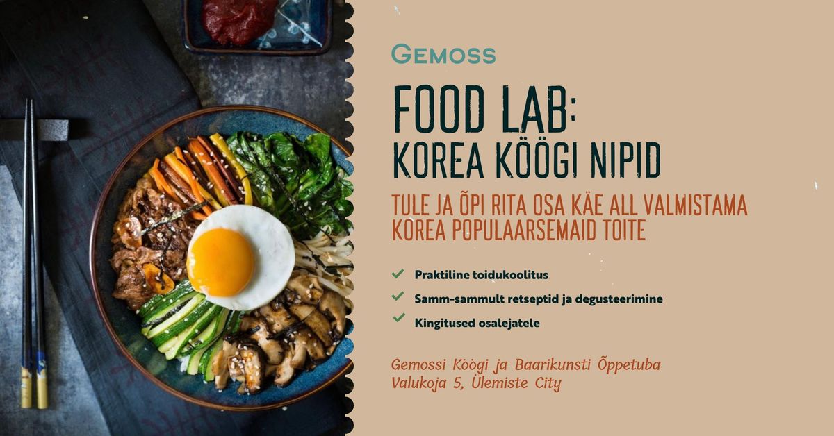 FOOD LAB: Korea k\u00f6\u00f6gi nipid - LISAKOOLITUS