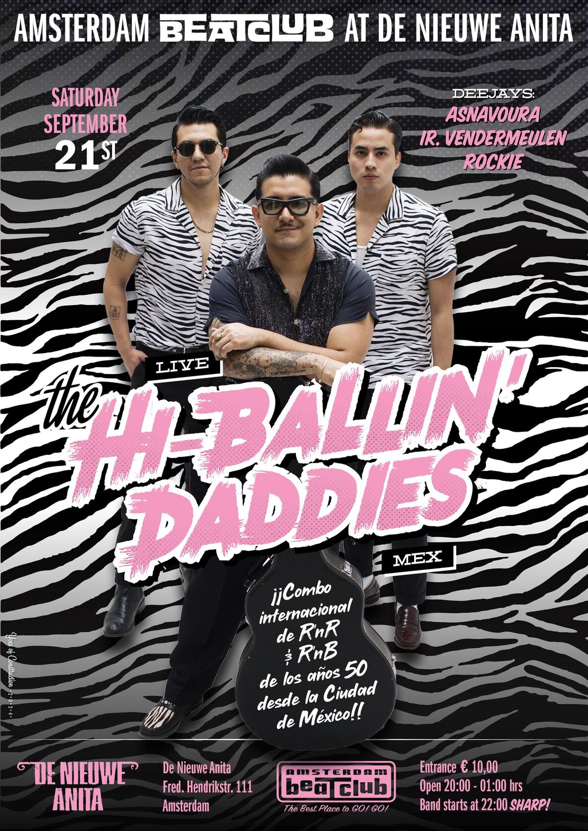 Amsterdam BeatClub, feat. The Hi-Ballin' Daddies (MEX) & dj's!