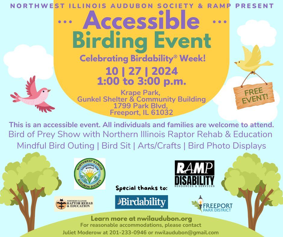 Accessible Birding Event -- FREE and open to all! 