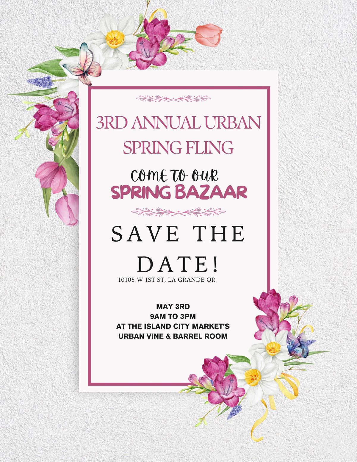 3RD ANNUAL URBAN SPRING FLING