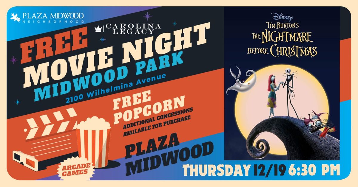 Plaza Midwood Movie Night - The Nightmare Before Christmas