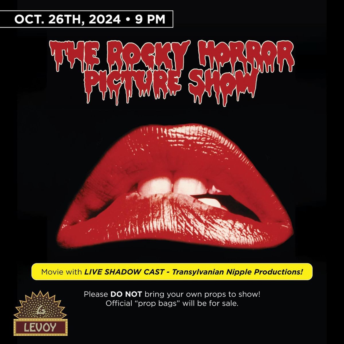 TNP\/The Rocky Horror Picture Show at Levoy Theatre - Sat, 10\/26\/24 9:00pm