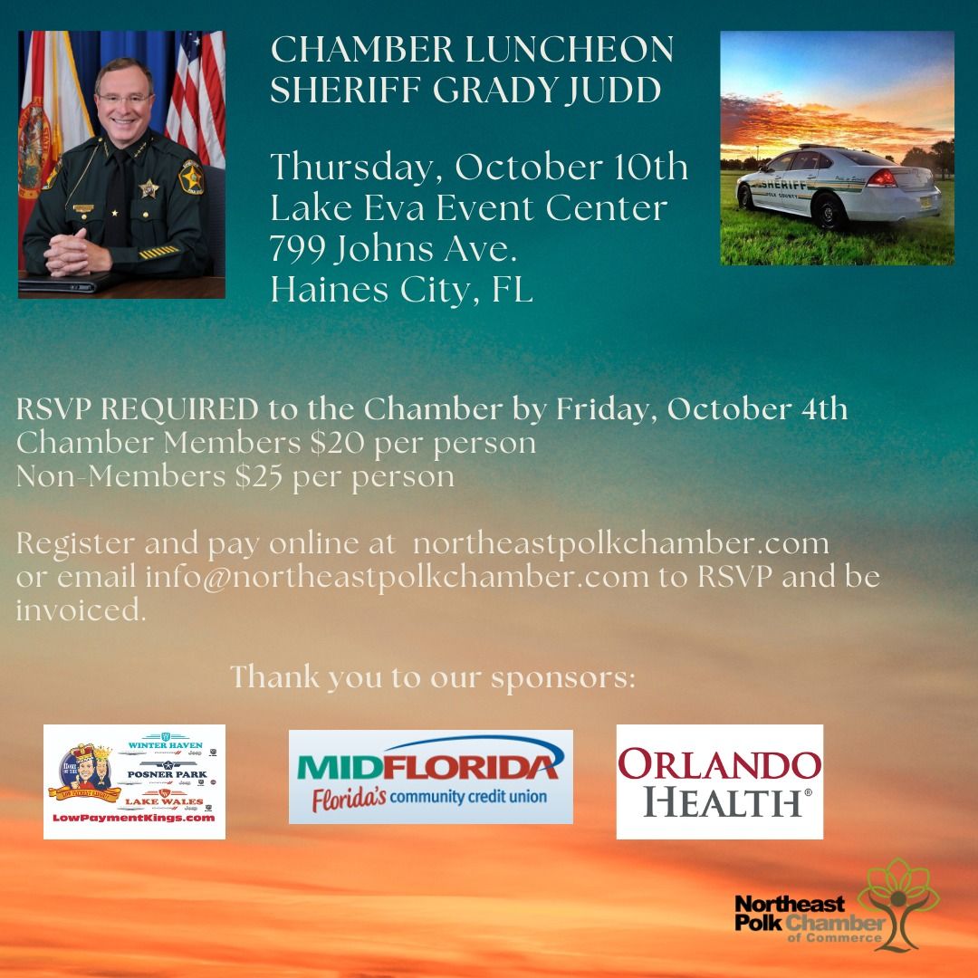 Chamber Luncheon - Sheriff Grady Judd