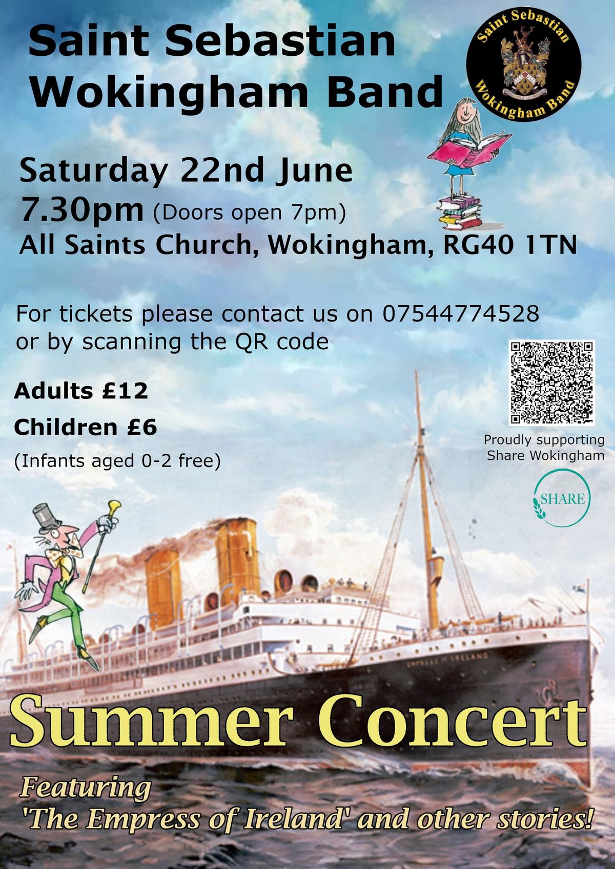 St Sebastian Summer Concert - Featuring 'The Empress of Ireland' and other stories!