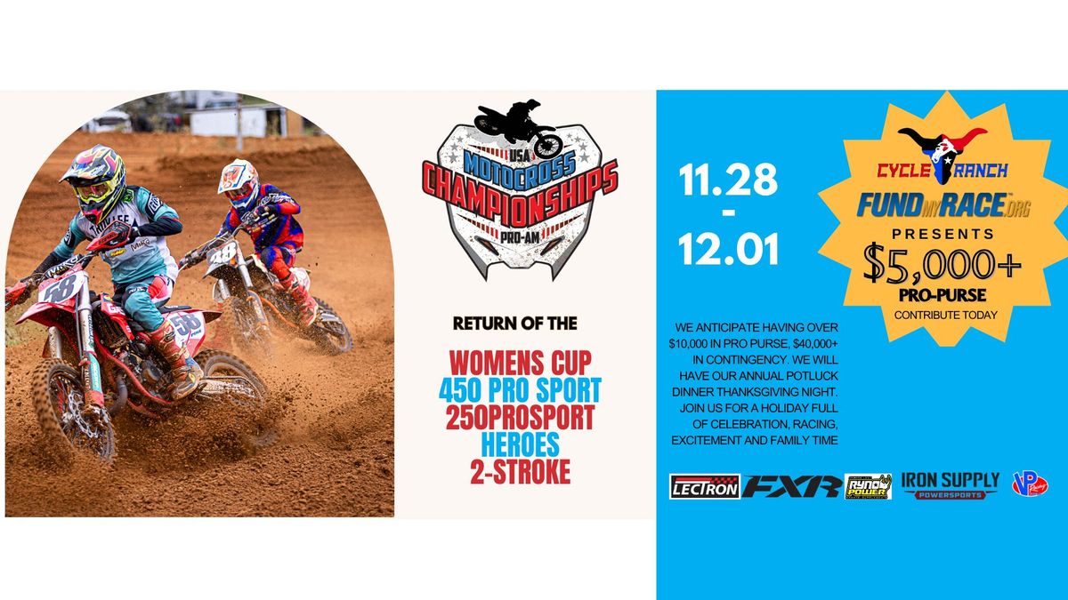 USA MX CHAMPIONSHIPS PROAM | $5,000 PURSE