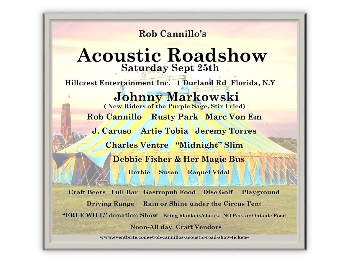 Rob Cannillo's  ACOUSTIC ROAD SHOW