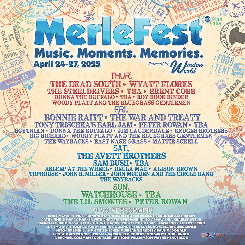 MerleFest (Thursday Pass) with Wyatt Flores, The SteelDrivers, Bluegrass Gentlemen