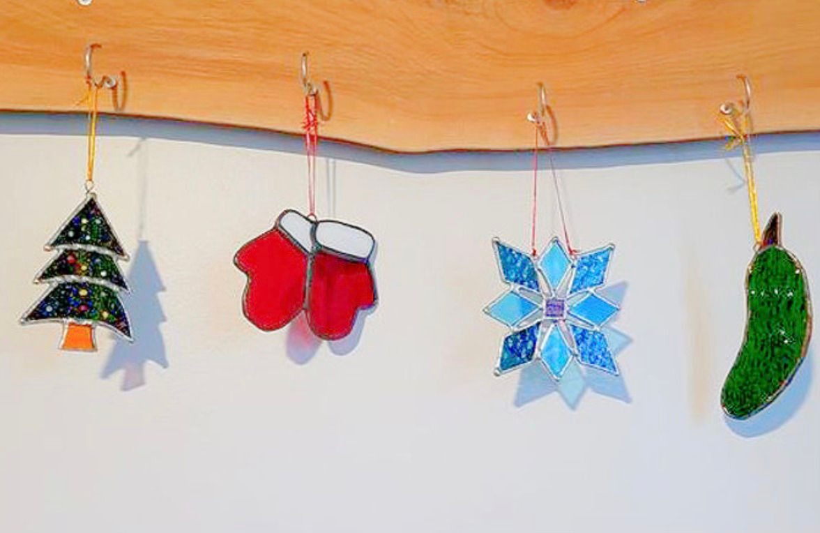 Stained Glass Christmas Ornaments