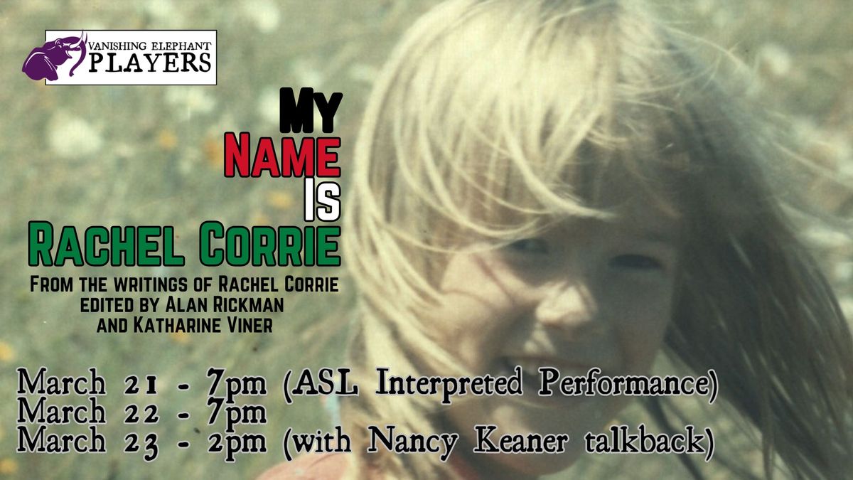 My Name is Rachel Corrie