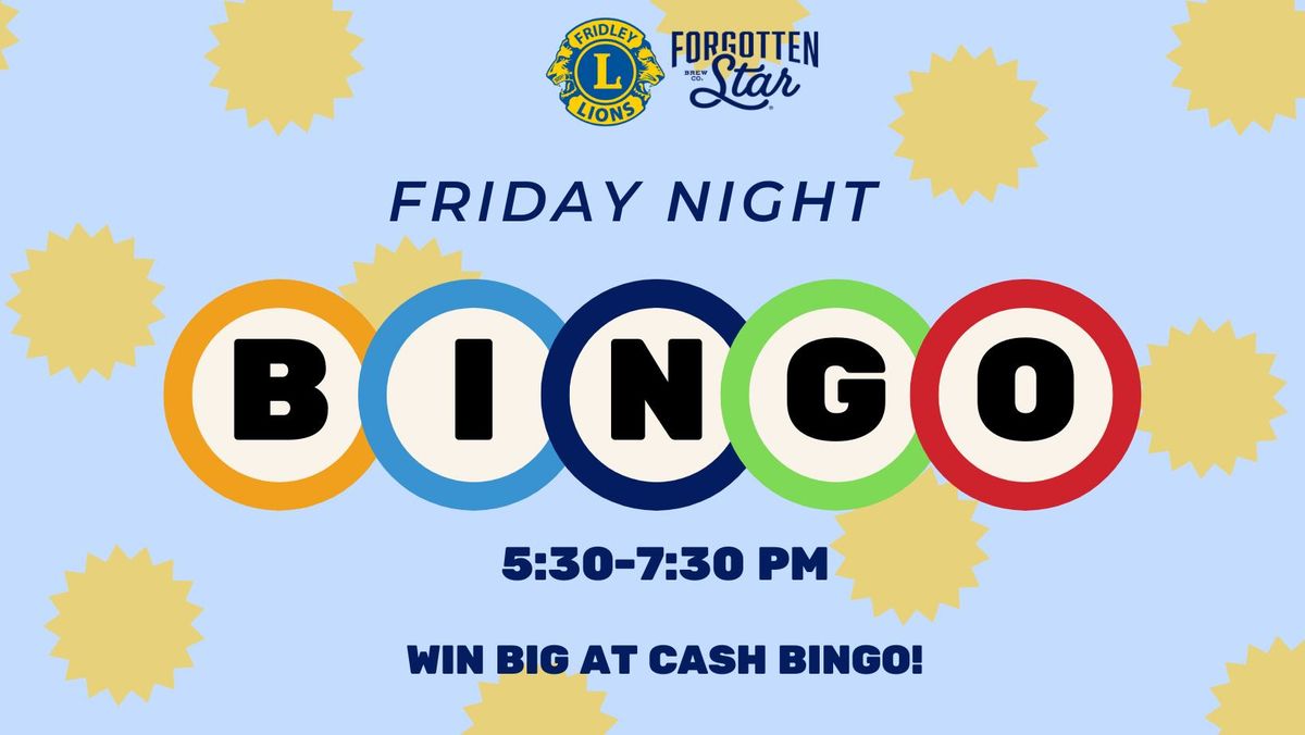 Cash Bingo at Forgotten Star Brewing