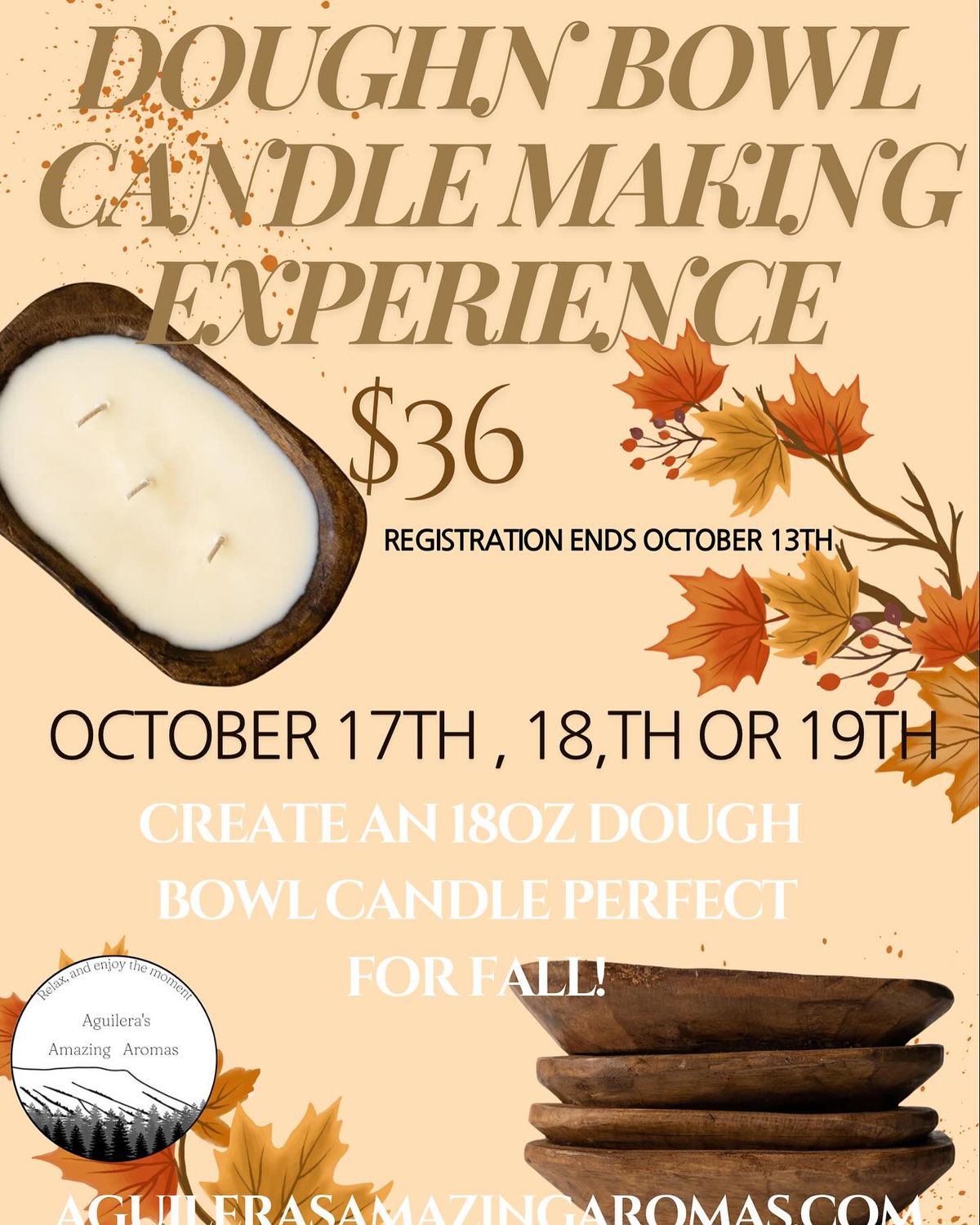 Dough Bowl Candle Making Experience 