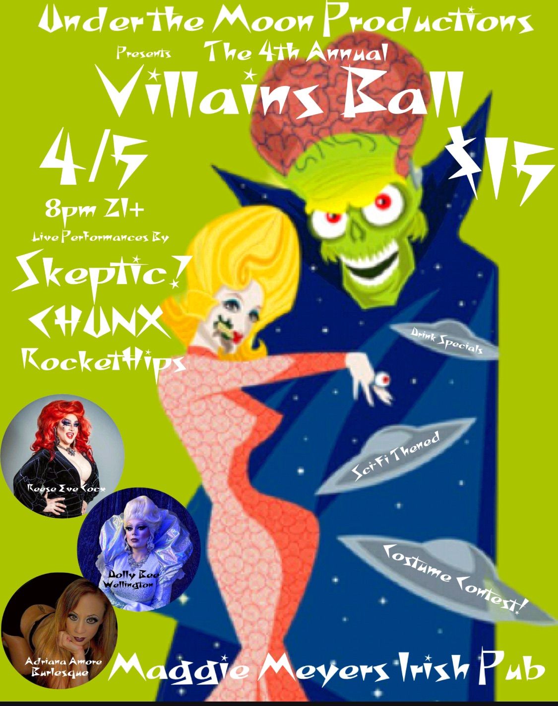 Under the Moon presents the 4th Annual Villains Ball Fiendish Science Fiction 