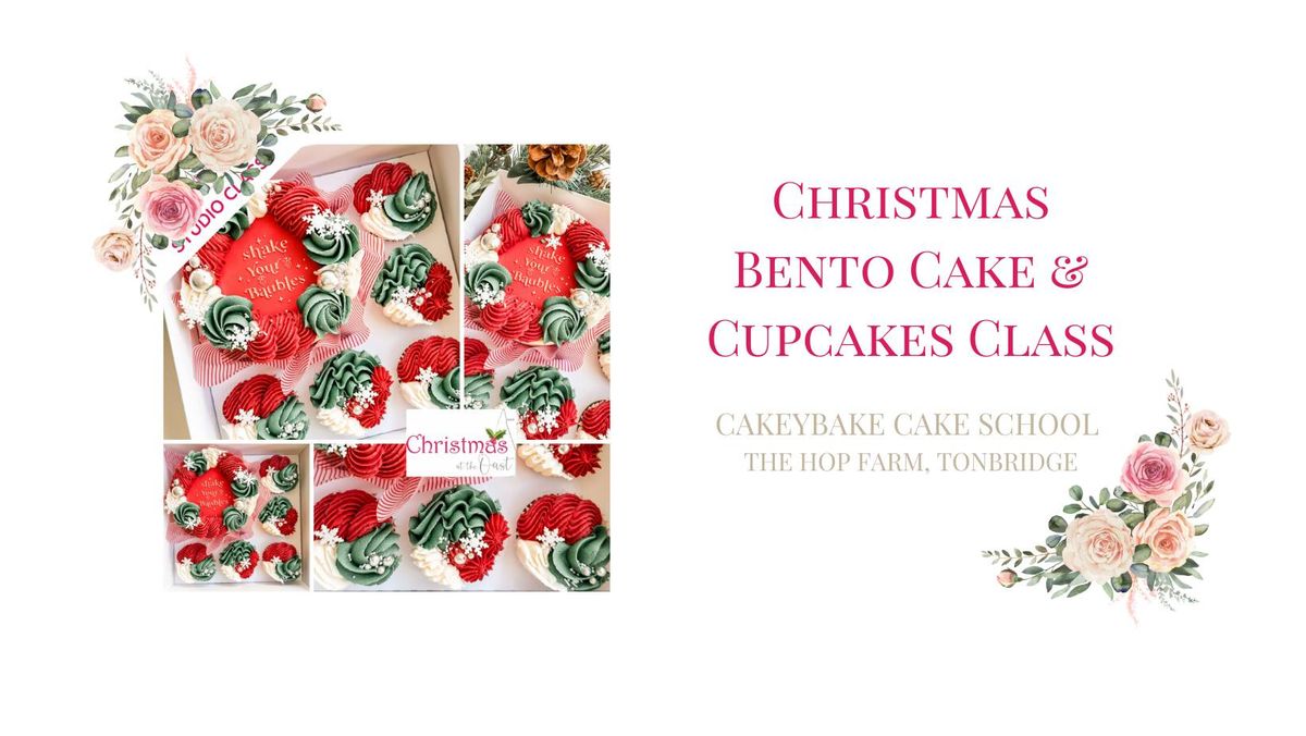 Christmas Bento Cake and Cupcakes Class 