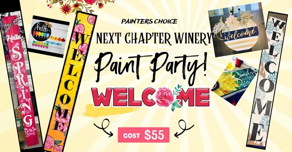 Porch Sign Party at Next Chapter Winery