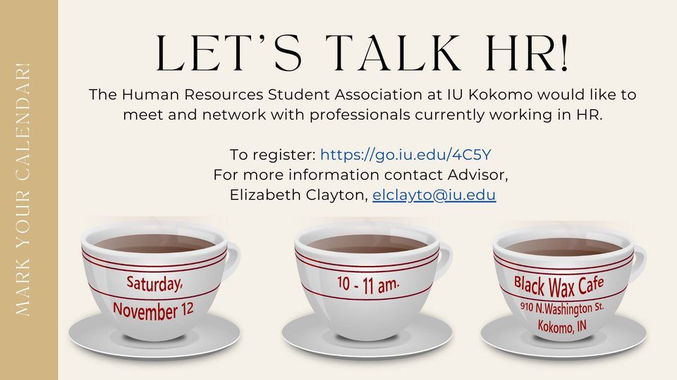 Lets Talk HR!, Black Wax Cafe, Kokomo, 12 November 2022