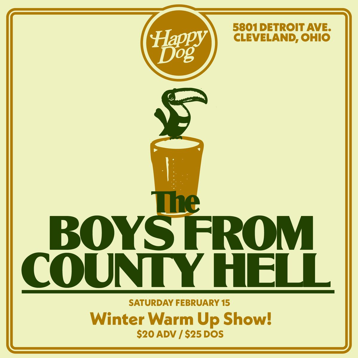 The Boys from County Hell - winter warmup!