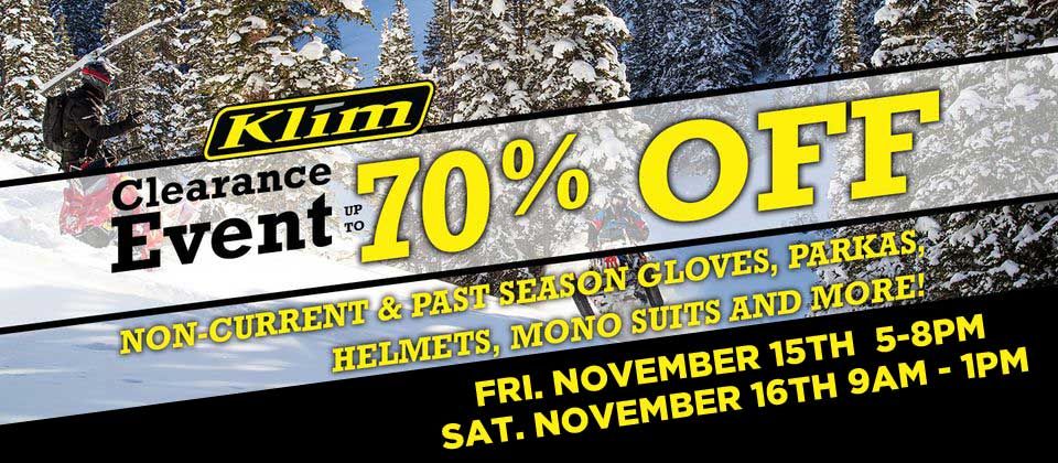 Klim Non-Current Clearance Event!