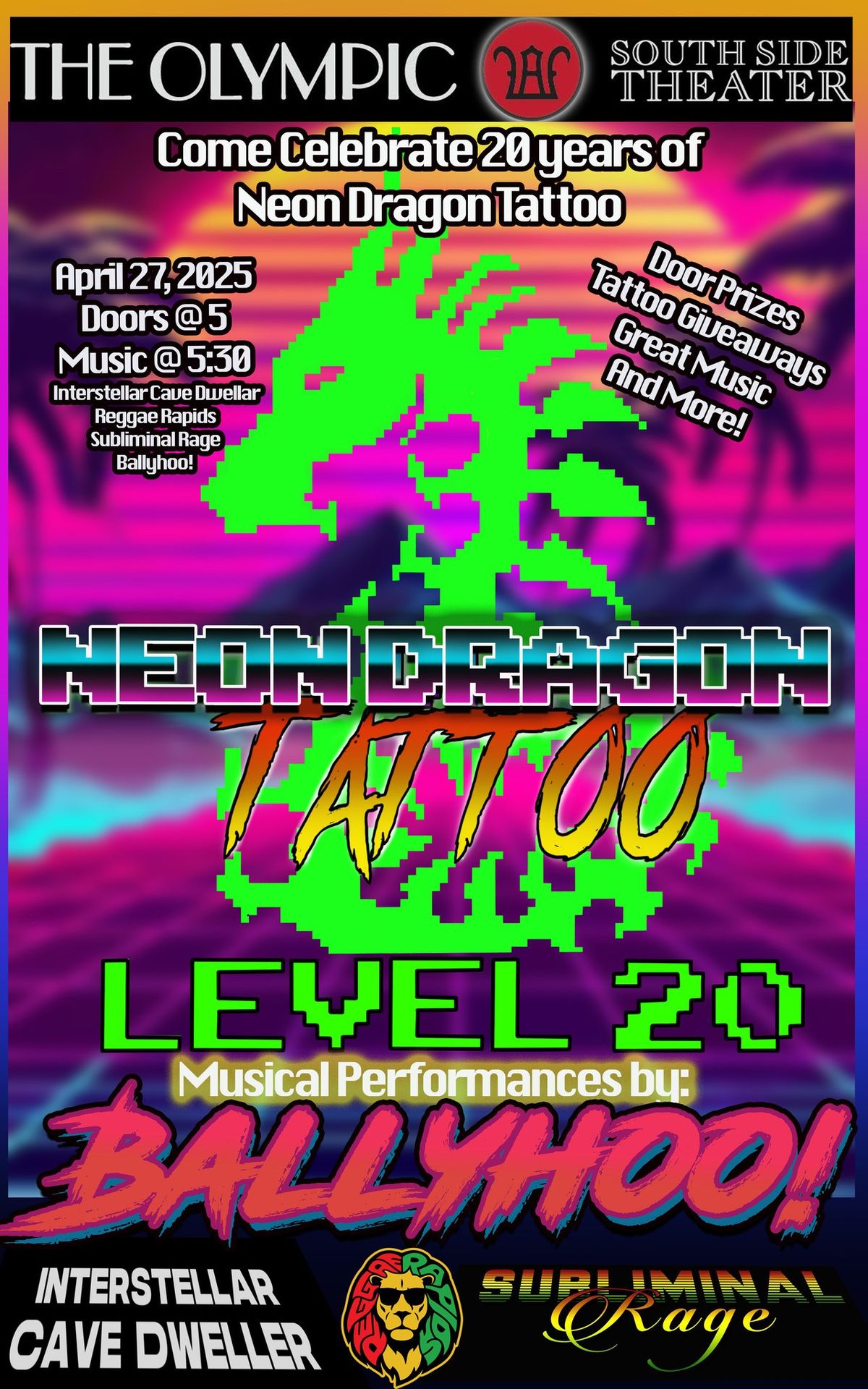 Neon Dragon 20 Year Anniversary Party