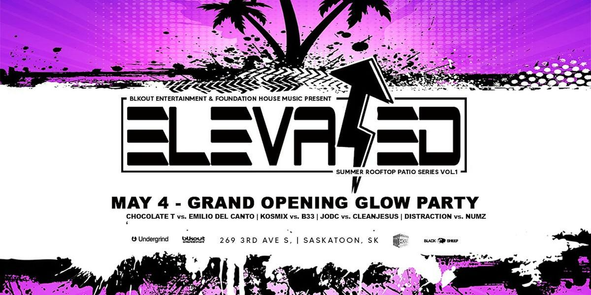 Elevated Rooftop Patio Series @ Coach's Corner - Grand Opening Glow Party