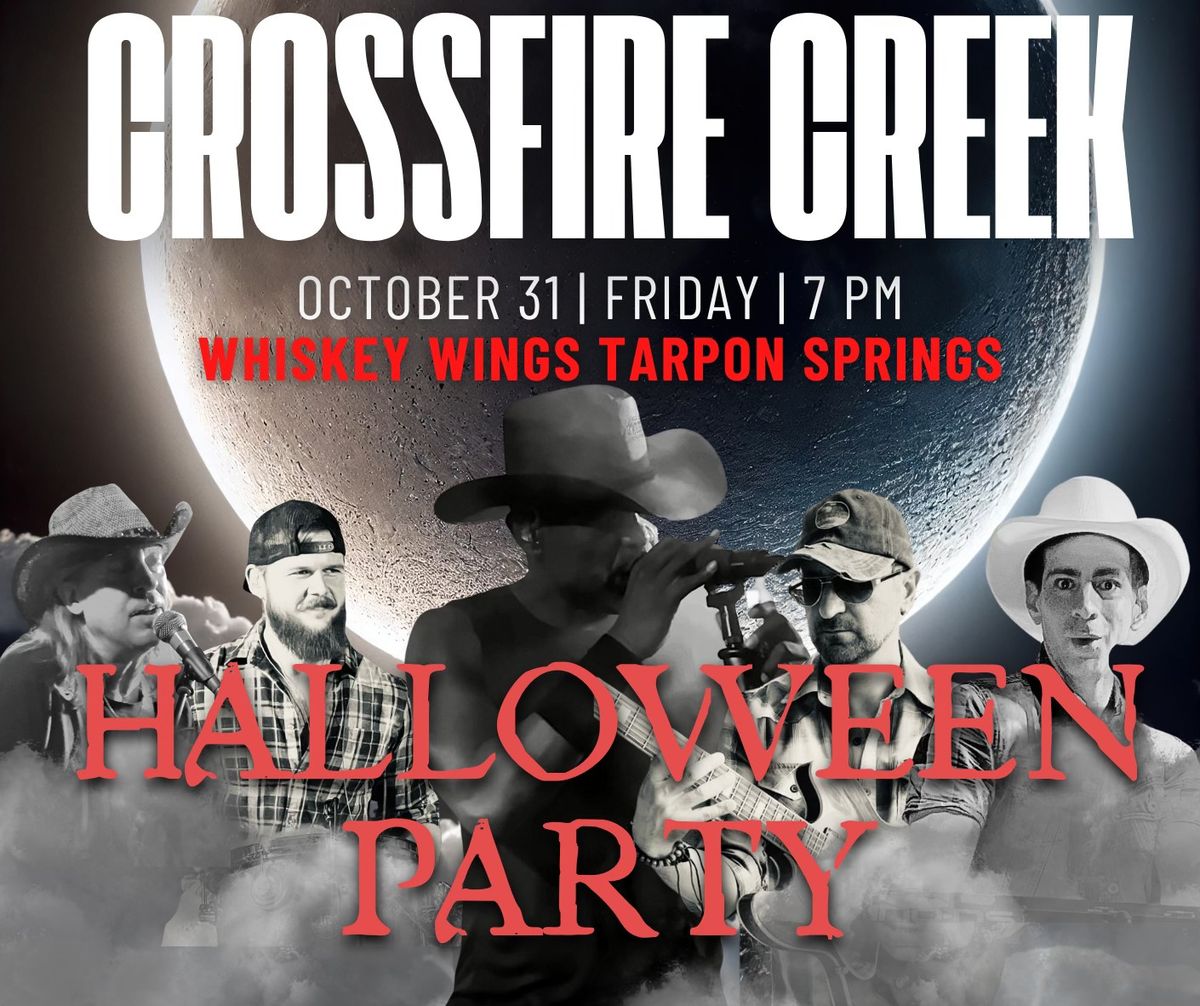 \ud83c\udfa4\ud83c\udf7a Halloween Hoedown: Crossfire Creek Band Lights Up Whiskey Wings Tarpon! \ud83c\udf1f\ud83c\udfb8\ud83c\udf83