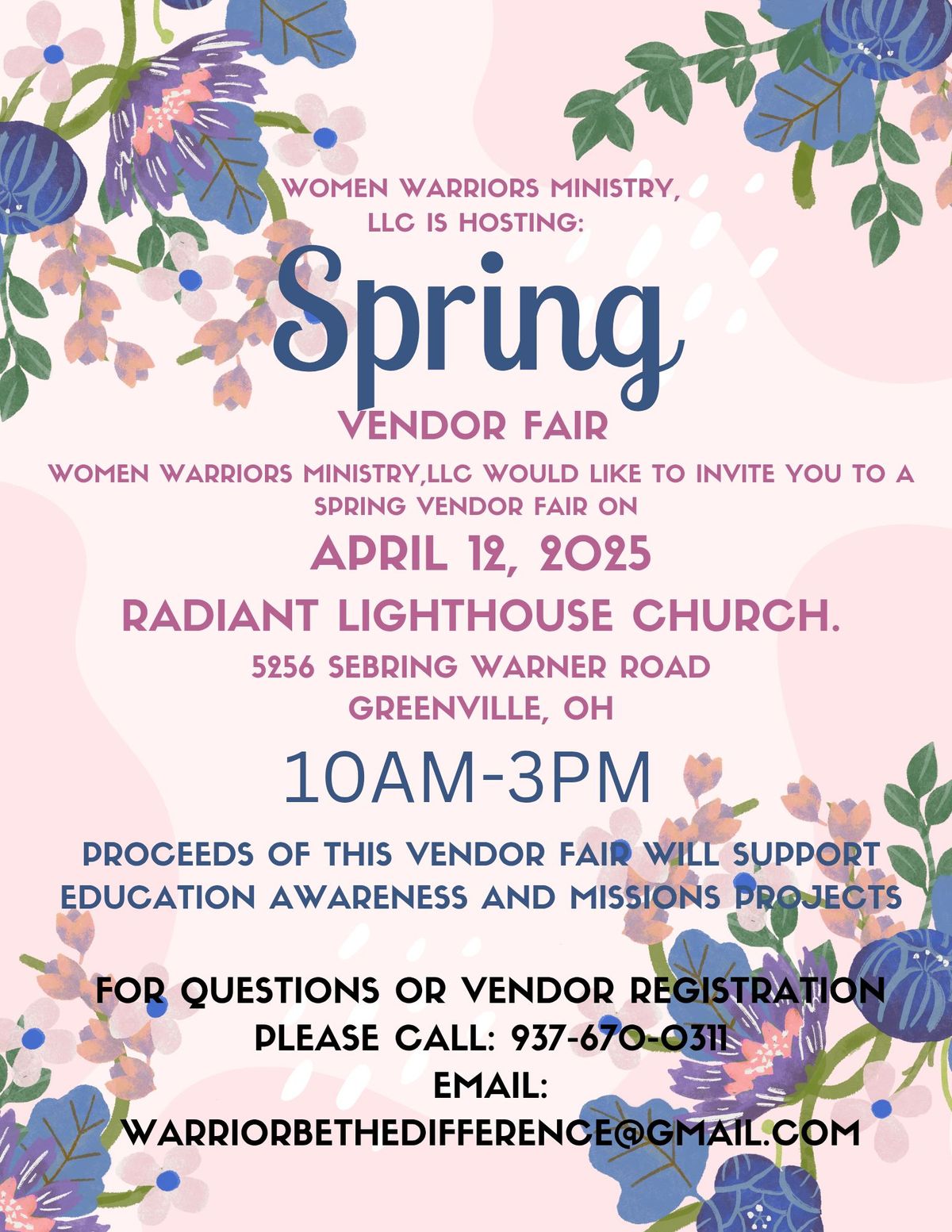 Spring craft show and vendors fair