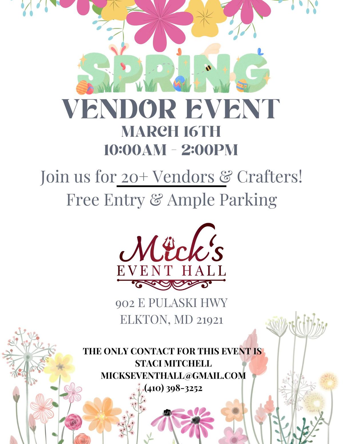 SPRING VENDOR & CRAFT MARKET