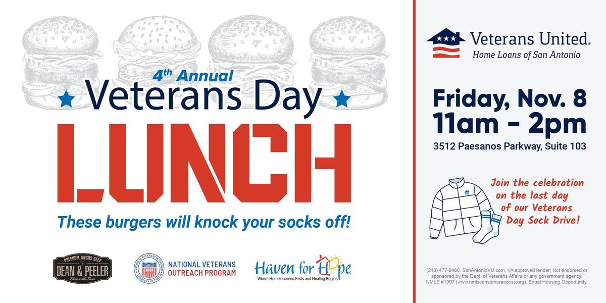 4th Annual Veterans Day Lunch 