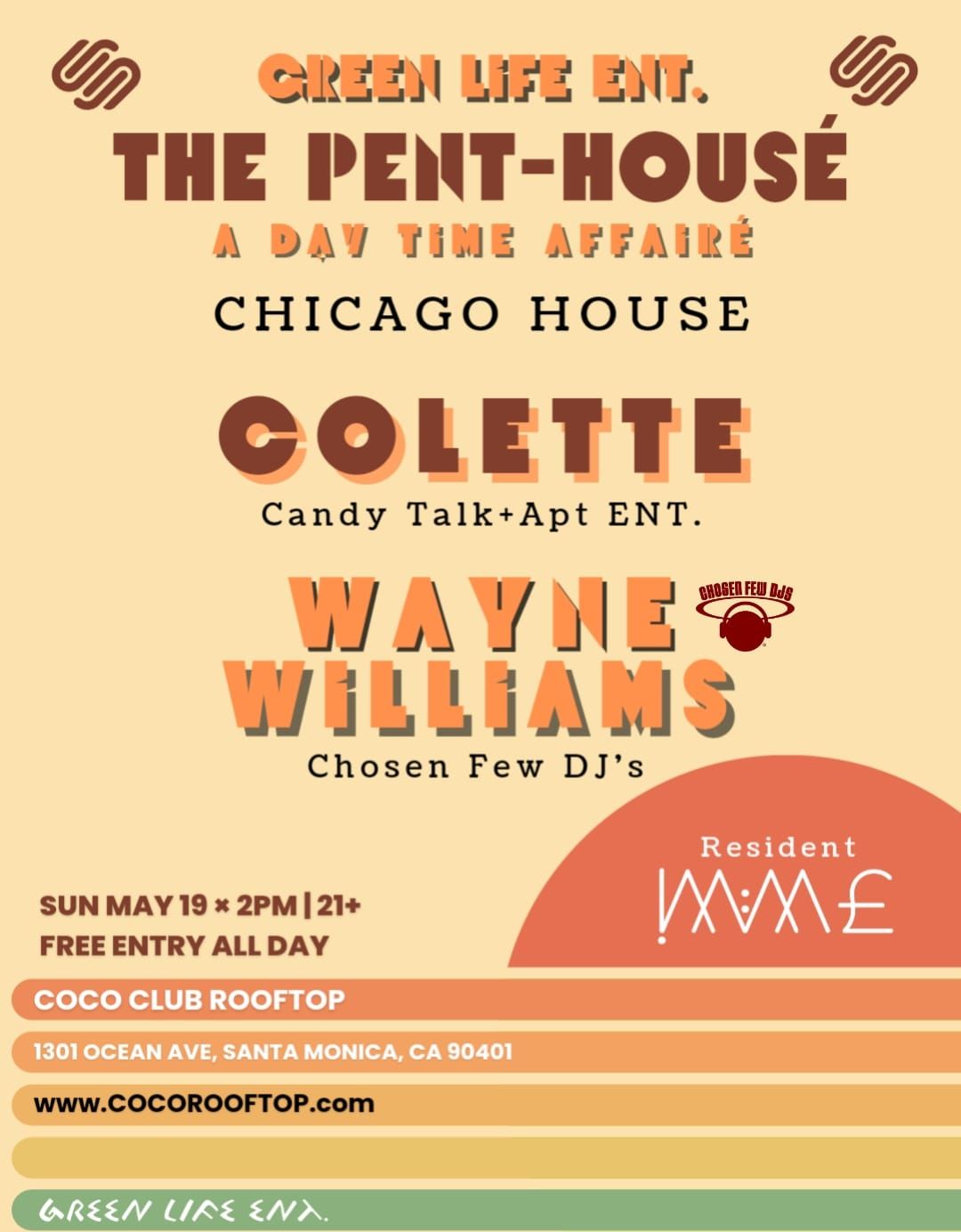 THE PENT-HOUSE | CHICAGO HOUSE | COLETTE (CANDY TALK) WAYNE WILLIAMS (CHOSEN FEW DJ'S)