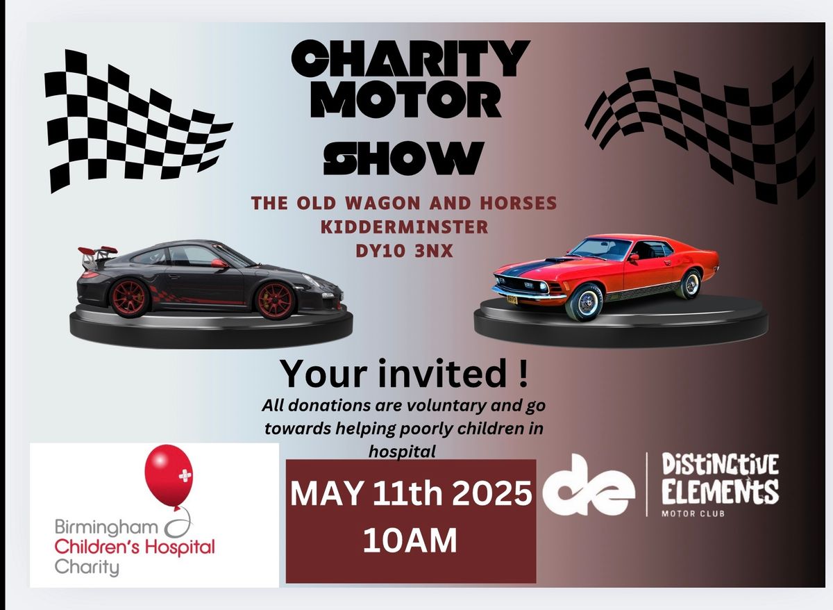 Charity motor show for birmingham children\u2019s hospital 