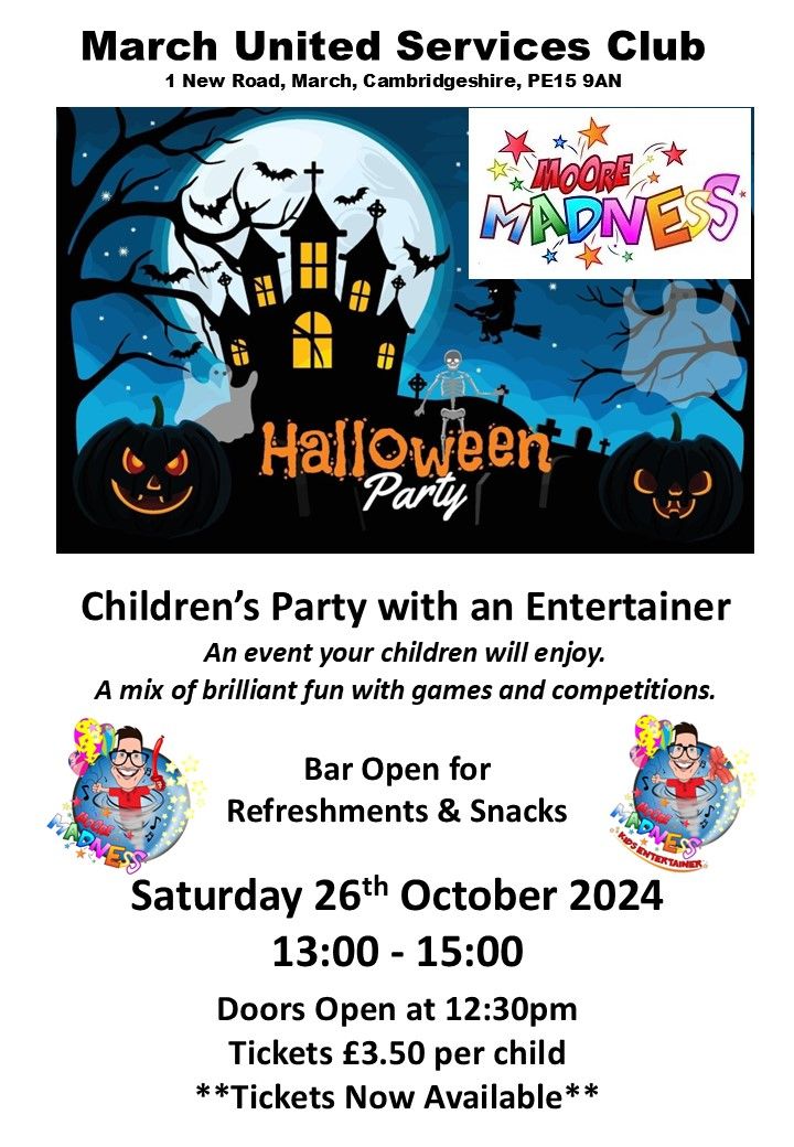 Halloween Children's Party with Moore Madness