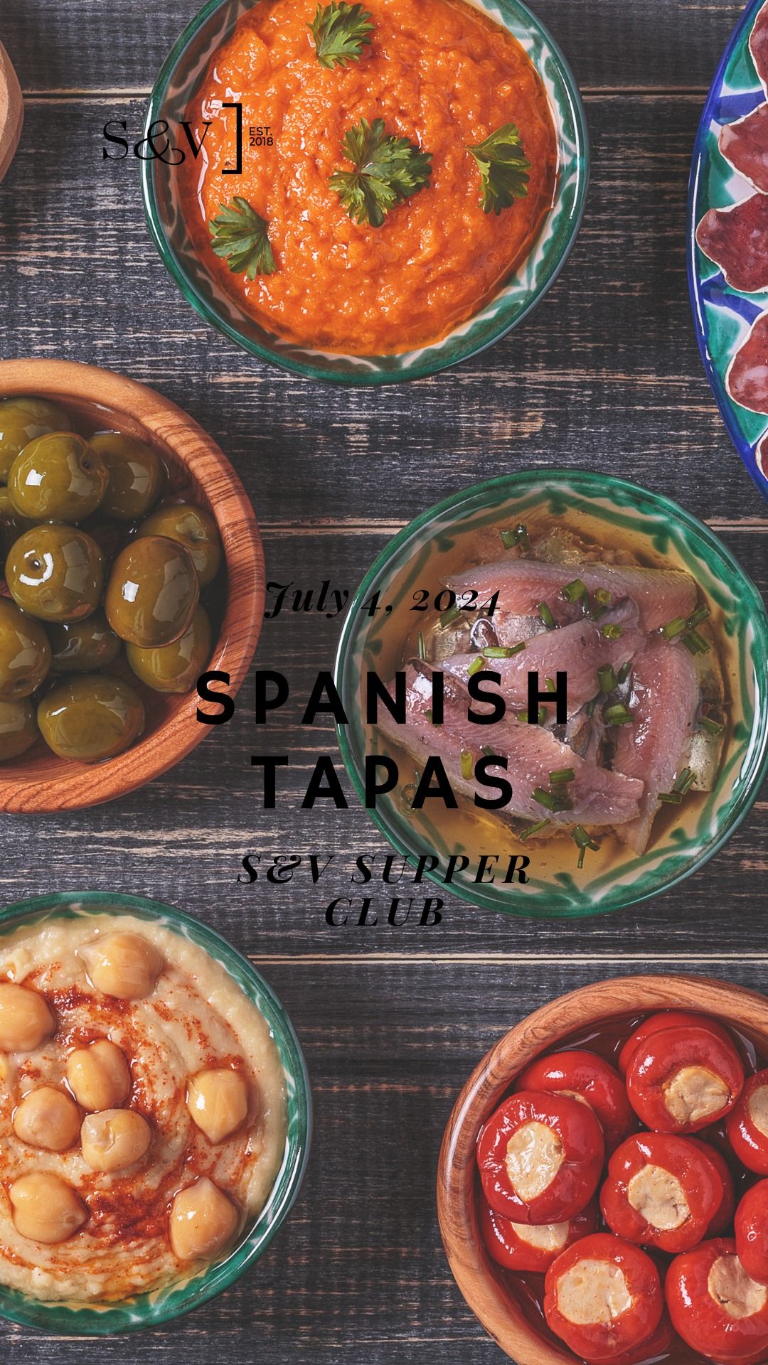 S&V Supper Club: Spanish Tapas