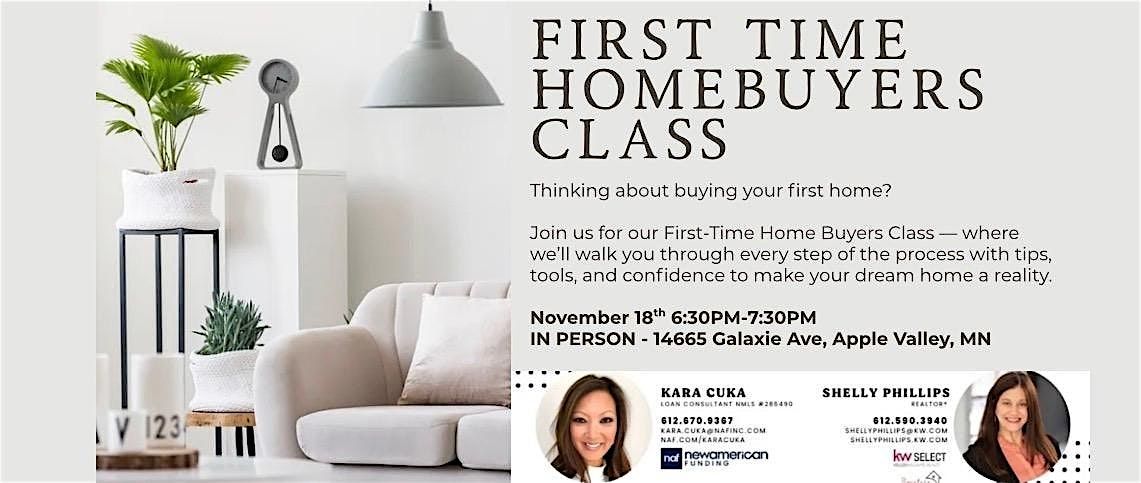 In Person First Time Home Buyer Info Session